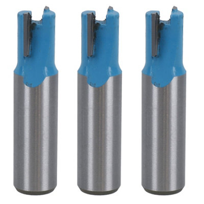 AB Tools 3 Pack Tct Motising Router Bit 12.7mm D 12mm Depth Cut Cutting Tool 1/2 Shank from B&Q
