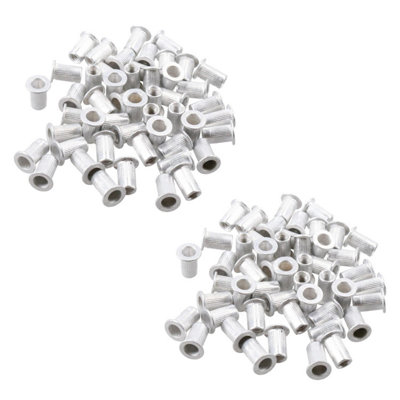 AB Tools M3 3mm Alu Nut Serts Riveting Nuts Rivet Threaded Inserts Blindnut Rivnut 100Pc