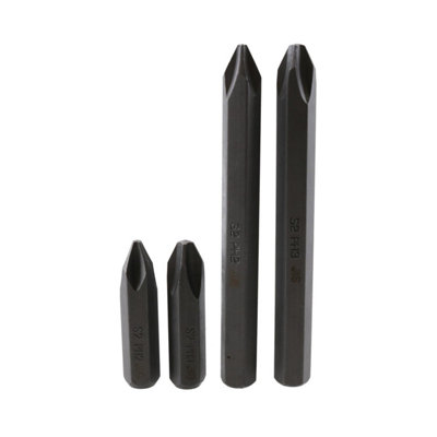 AB Tools Jis Impact Driver Bit Set Ph2 Ph3 Short Long For Japanese Standard Screws 4Pc from B&Q