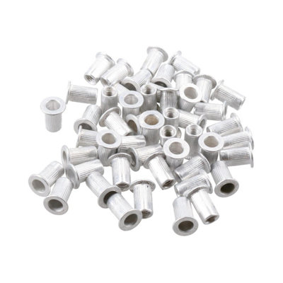 AB Tools M3 3mm Alu Nut Serts Riveting Nuts Rivet Threaded Inserts Blindnut Rivnut 50Pc from B&Q