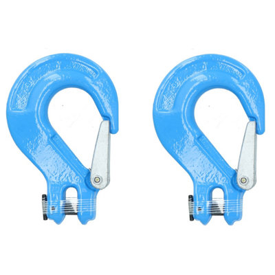 AB Tools Clevis Sling Hook Safety Catch Max Lifting Capacity 2 Ton For 8mm Chain 2Pk from B&Q