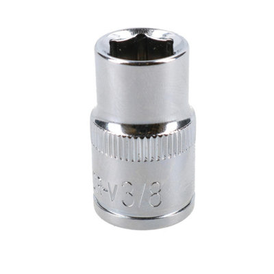 AB Tools 3/8" Imperial 6 Point 3/8" Drive Shallow Socket Sae Af Chrome Vanadium Steel from B&Q