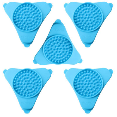 AB Tools 5Pk Slow Treater Dog Feeding  Dispensing Mat Licking Toy For Bathing from B&Q