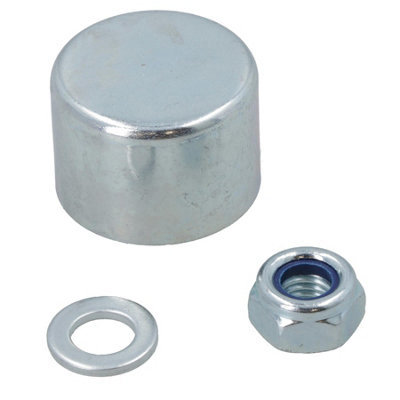 AB Tools Replacement 35mm Erde Daxara Trailer Hub Cap Grease Cover & Lock Nut from B&Q