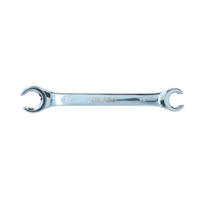 AB Tools 19 + 21mm Combination Flare Nut Spanner Wrench 225mm Chrome Vanadium Steel from B&Q