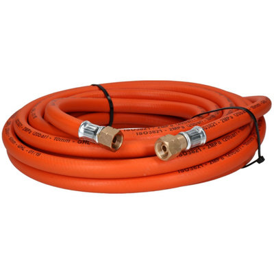 B&Q -  Single Propane Fitted Rubber Hose Pipe Cutting & Welding 10M 3/8" Bsp Gas