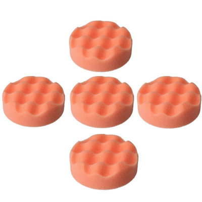 AB Tools 75mm Firm Dense Starting Mop Sponge For Buffing Polishing Hook + Loop 5Pc from B&Q