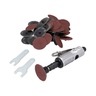 AB Tools Air Die Grinder Tool 25,000 Rpm Complete With 41Pc Quick Change Sanding Kit from B&Q