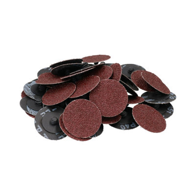 AB Tools 40 Grit 50mm Coarse Quick Change Sanding Discs Rust Removal Deburring 50Pc from B&Q