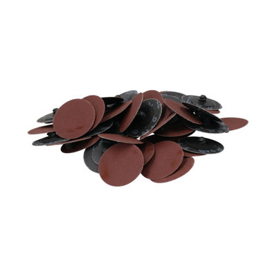AB Tools 240 Grit 50mm Fine Quick Change Sanding Discs Rust Removal Deburring 50Pc from B&Q