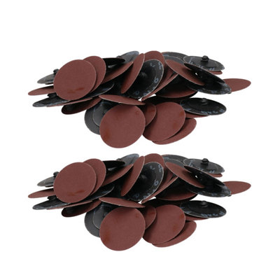 AB Tools 240 Grit 50mm Fine Quick Change Sanding Discs Rust Removal Deburring 100Pc from B&Q
