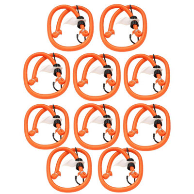 AB Tools 75Cm / 29.5" Heavy Duty Bungee Cord Strap Tie Down Holder With Hooks 10Pc from B&Q