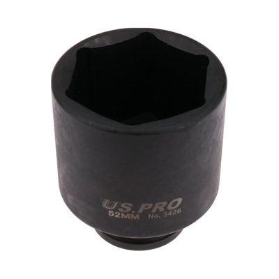 B&Q -  1/2In Drive 52mm Metric Deep Axle Hub Nut Socket For Land Rover Range Rovers