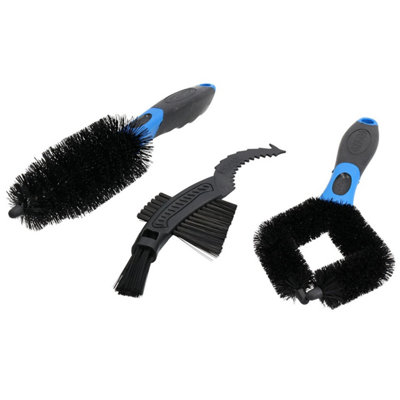 AB Tools Motorcycle Motorbike Nylon Bristles Brush Forked Claw Wheel Cleaning Bike Cycle from B&Q
