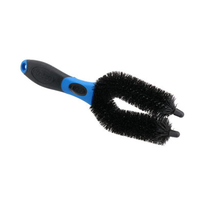 AB Tools Motorcycle Motorbike U Prong Nylon Bristles Brush Twin Fork Wheel Cleaning from B&Q