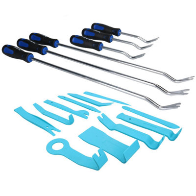 AB Tools Plastic + Steel Trim Car Door Panel Upholstery Removal Remover For Clips Rivets from B&Q