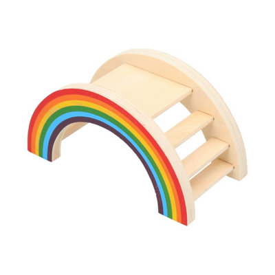 AB Tools Small Animals Hamsters Mice Boredom Breaker Rainbow Play Bridge 7X7X15Cm from B&Q