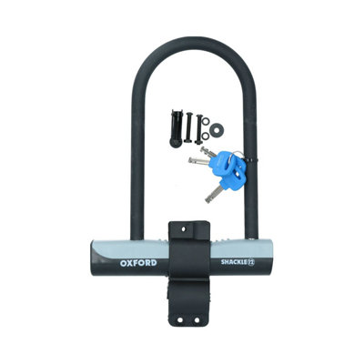 AB Tools U Shackle D Lock 257 X 190mm Bike Cycle Security Wheel Clamp With Carry Bracket from B&Q