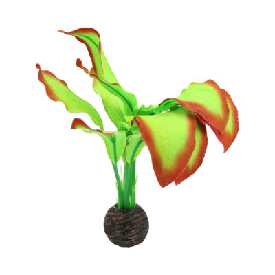 B&Q -  Aquatic Aquarium Fish Tank Self Sinking Medium Silk Plant Height 20Cm  (No 9)