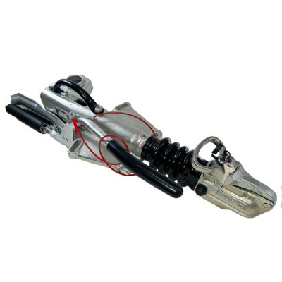 AB Tools Trailer Braked Hitch Coupling Knott Kfg27 1400Kg-2700Kg 100mm Bolts Cast Lock from B&Q