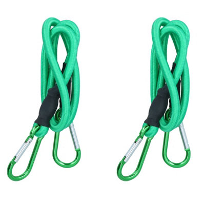 AB Tools 36" Bungee Rope With Carabiner Clips Cords Elastic Tie Down Fasteners 2Pc from B&Q