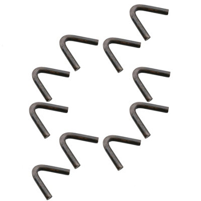 AB Tools 10Pk Weld On Rope Hook Tie Down Anchor Strap Point 12mm Self Colour from B&Q