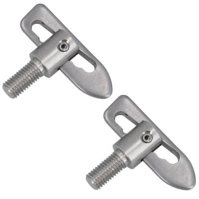AB Tools 2Pk M12 Threaded Stainless Steel Antiluce 19mm Fasteners Tailgate Drop Catch from B&Q