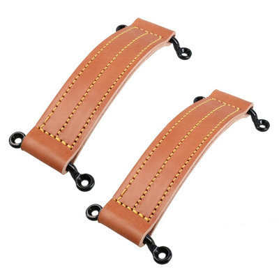 AB Tools 2Pk Leather Grab Handle Trailer Caravan Motorhome Cab Door Access Pull from B&Q