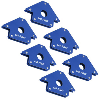 AB Tools 50Lb / 100mm Large Welding Welder Magnet Holder Soldering Durable Body 6Pc from B&Q