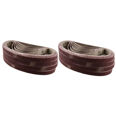 AB Tools Air Finger Sander Sanding Abrasive Belts Grinder 330mm X 10mm Mixed Grit 50Pk from B&Q