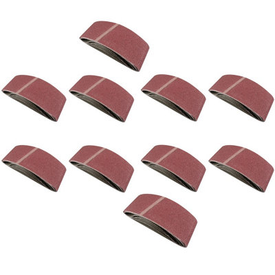AB Tools 457mm X 75mm 80 Grit Fine Sander Grinder Sanding Belts Abrasive Discs 50Pk from B&Q