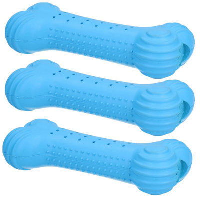 AB Tools 3Pk 7" Chillout Cool Bone Dog Toy Heat Teething Relief Play Time 4X17Cm from B&Q