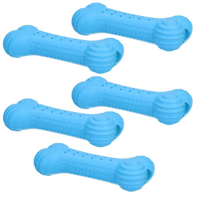 AB Tools 5Pk 7" Chillout Cool Bone Dog Toy Heat Teething Relief Play Time 4X17Cm from B&Q