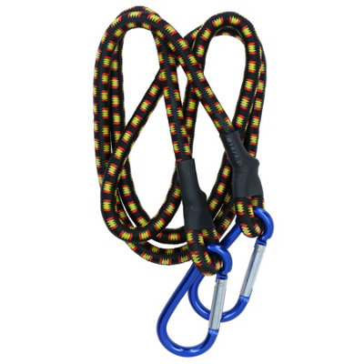 AB Tools 48 Inch Bungee Strap With Aluminium Carabiners Hook Tie Down Fastener Holder 1Pc