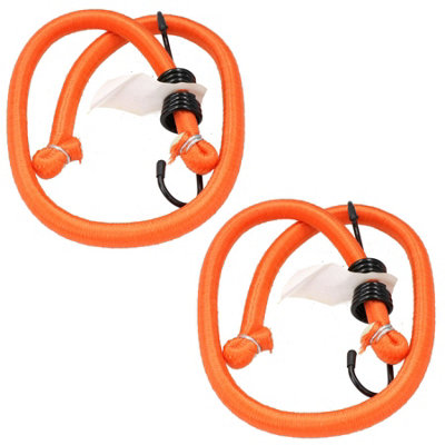AB Tools 75Cm / 29.5" Heavy Duty Bungee Cord Strap Tie Down Holder With Hooks 2Pc from B&Q