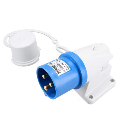 B&Q -  230V Mains 16A Surface Mount Inlet Socket Caravan Motorhome Trailer Hook Up