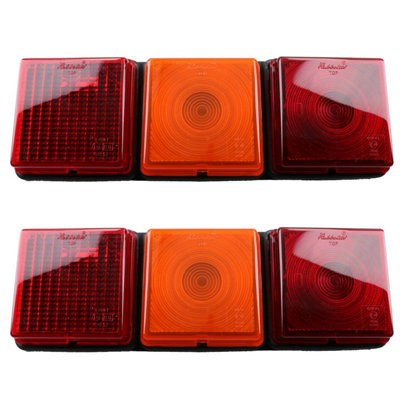 AB Tools Pair Rubbolite Triple Module Rear Combination Lamp Light For Trailer Ifor Williams from B&Q