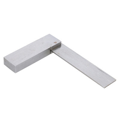 AB Tools 3In 75mm Engineer Tri Set Square Right Angle Straight Edge Stainless Steel from B&Q