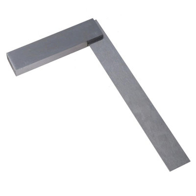 AB Tools 8" 200mm Engineer Tri Set Square Right Angle Straight Edge Stainless Steel from B&Q