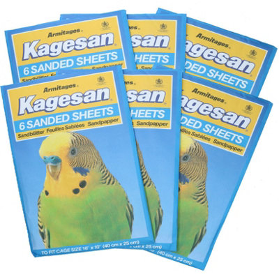 AB Tools 36 Sanded Sheets Sandpaper Cage Lining Budgies Caged Birds  25X40Cm from B&Q