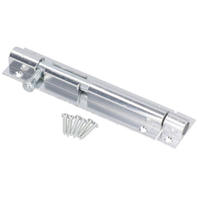AB Tools 4" Aluminium Door Bolt Security Shed Bathroom Door Slide Dead Lock Catch Latch from B&Q