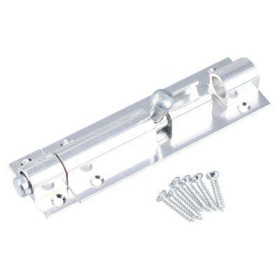 AB Tools 3" Aluminium Door Bolt Security Shed Bathroom Door Slide Dead Lock Catch Latch from B&Q