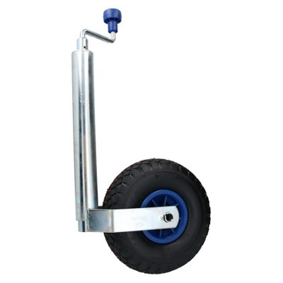 AB Tools 48mm Heavy Pneumatic Jockey Wheel For Caravan Boat Trailer 260mm Wheel