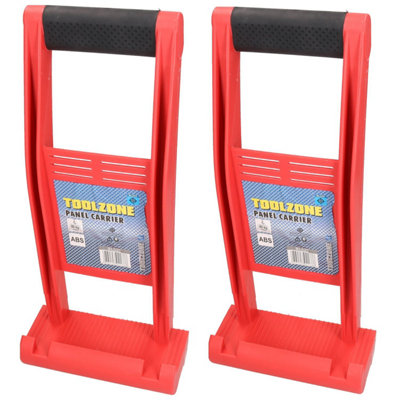 AB Tools Plasterboard Board Wood Panel Carrier Lifter Carrying Handle 80Kg Max Lift 2Pc from B&Q