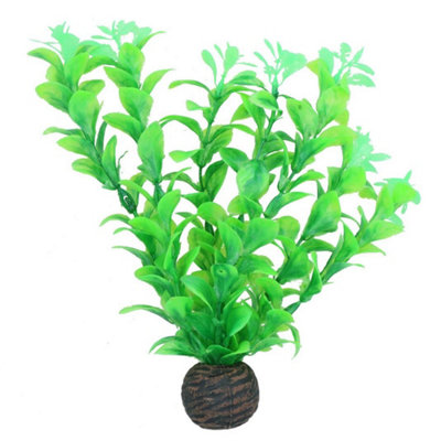 Ab Tools Aquatic Aquarium Fish Tank Self Sinking Medium Middle Silk Plant H-20Cm (No2)