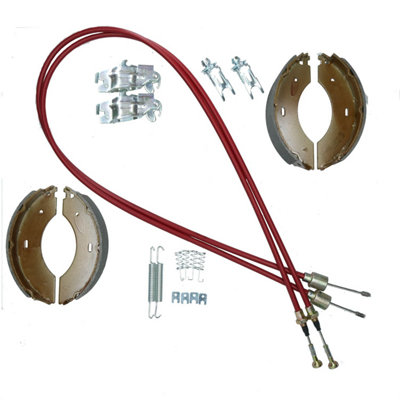 AB Tools Brake Shoe & Cable Full Kit For Indespension Roller Coaster 18 Boat Trailer from B&Q