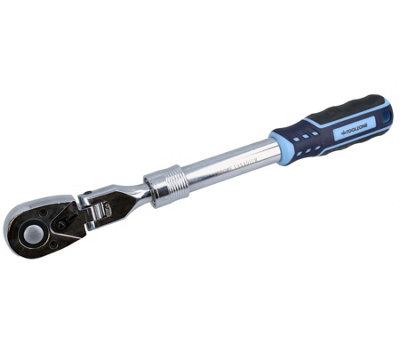 AB Tools 1/2In Drive Extendable And Flexible Ratchet Socket Driver 72 Teeth Quick Release from B&Q