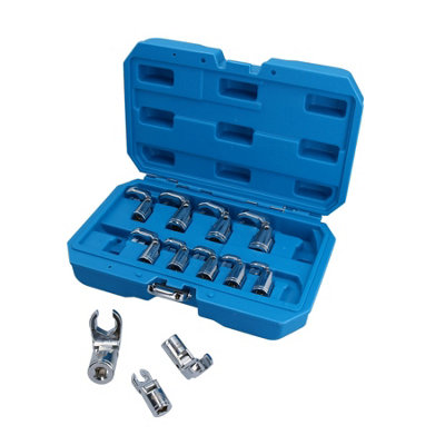 AB Tools 3/8" Drive Metric Swivel Crows Foot Crowfeet Wrench 819mm 230 Degree 12Pc from B&Q