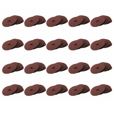 B&Q -  115mm 4.5In 36 Grit Coarse Fibre Sanding Abrasive Discs For Wood Metal 200Pk
