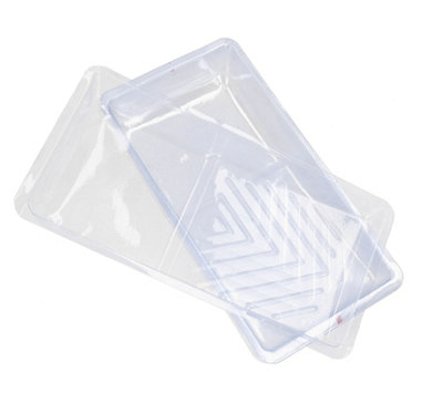 AB Tools Clear Disposable Roller Tray Liners Liner For 100mm Roller Trays 5 Pack